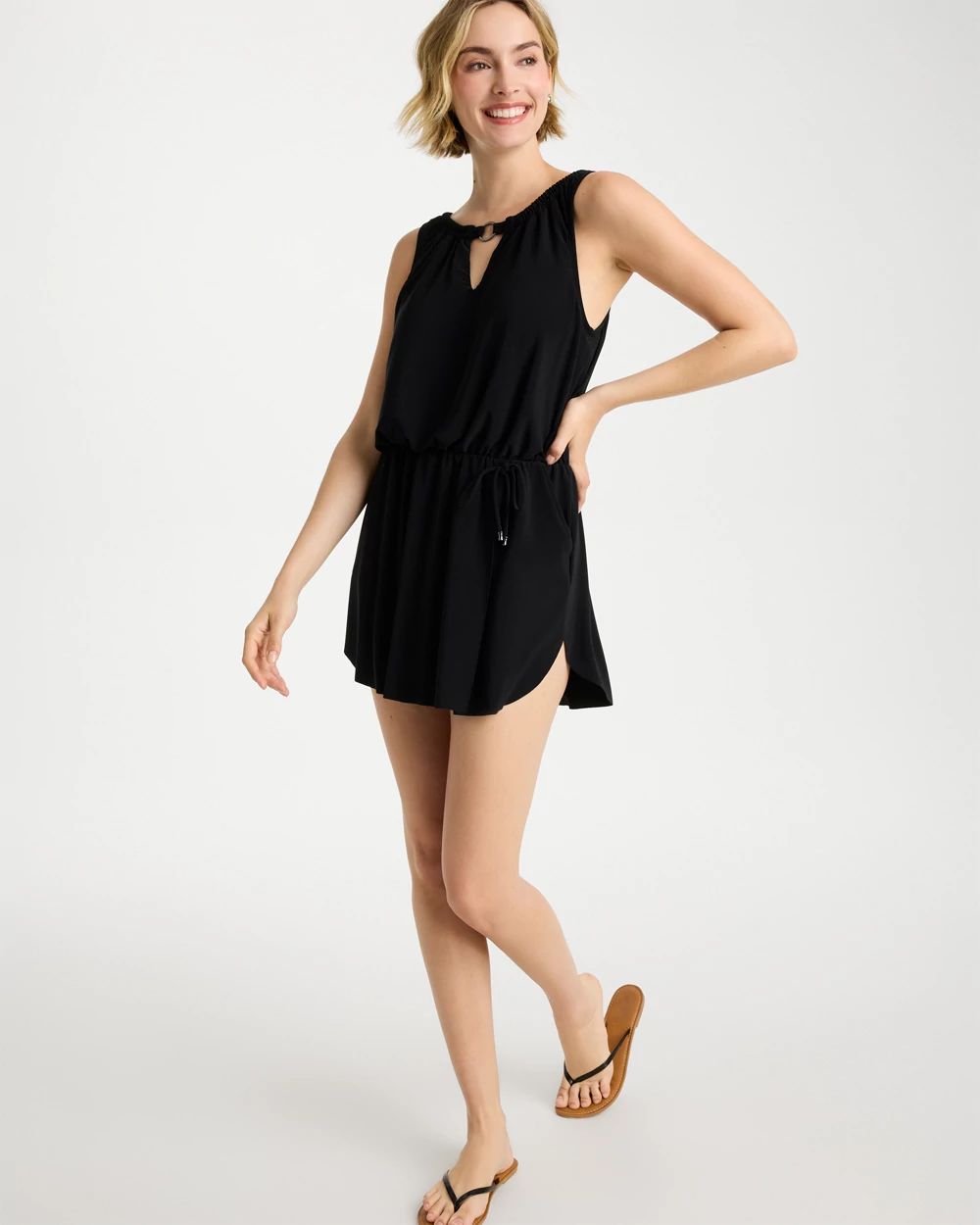 Magicsuit® Effie Solid Swim Dress click to view larger image.