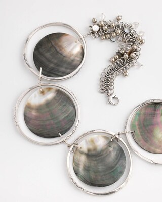 Chico's Originals Genuine Black Lip Shell Necklace click to view larger image.