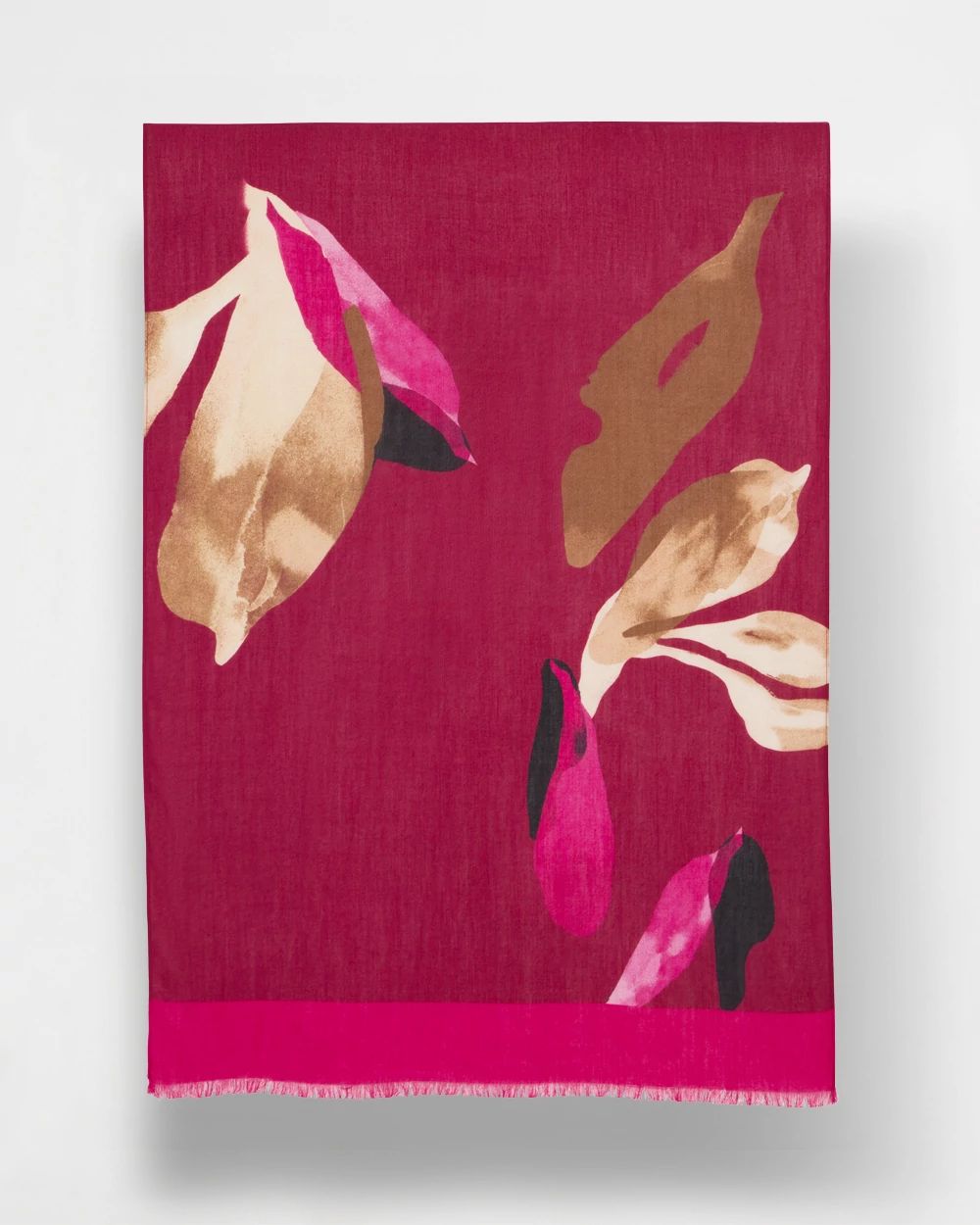 Floral Print Oblong Scarf