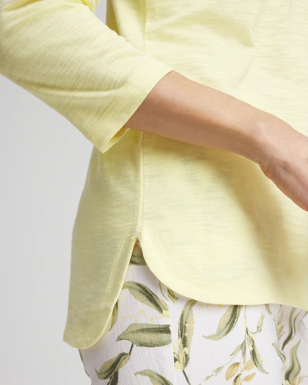 Slub 3/4-Sleeve Tee