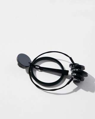 Black Orb Drop Earrings