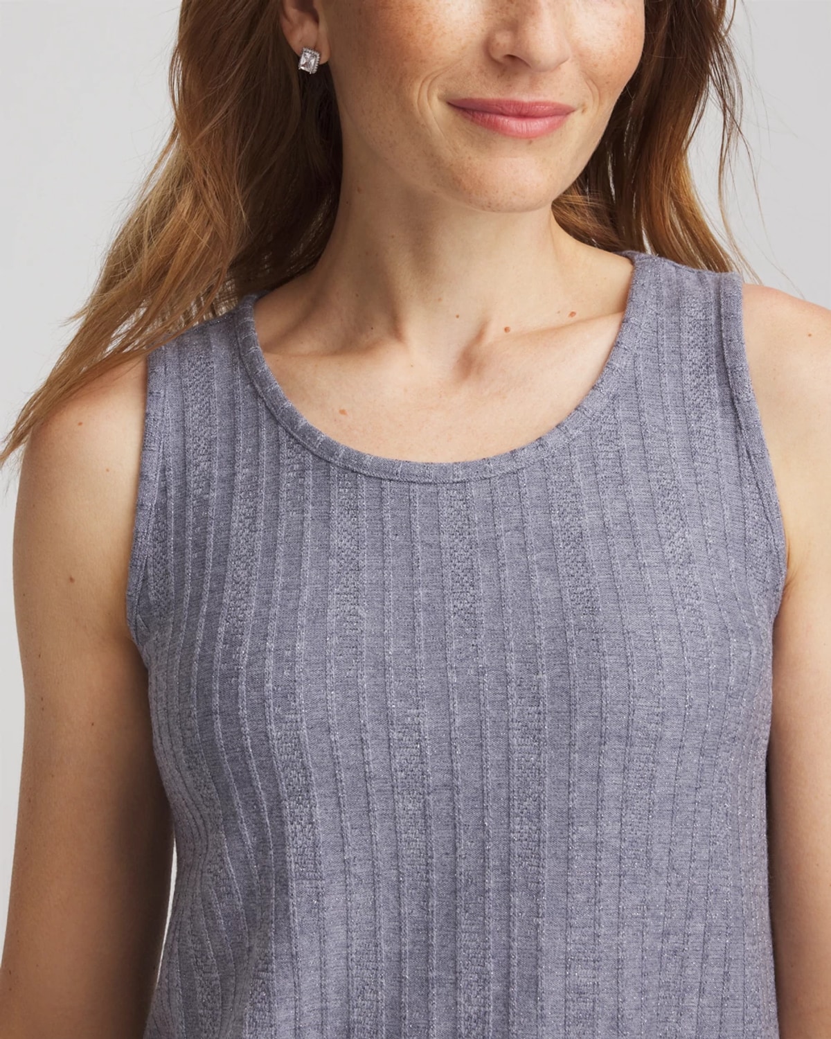 Chico's Cozy Tank Twinset In Blue In Blue