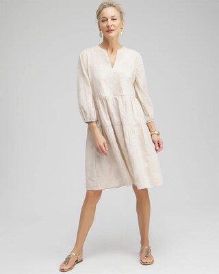 Jacquard Tiered Dress