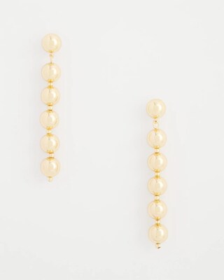 No Droop™ Gold Tone Bead Earrings