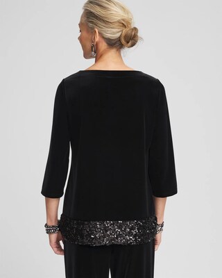 Travelers™ Velvet Sequin Tunic click to view larger image.