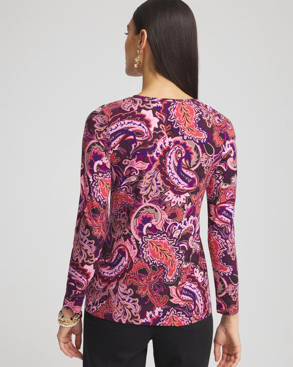 Touch of Cool™ Paisley Layering Tee click to view larger image.