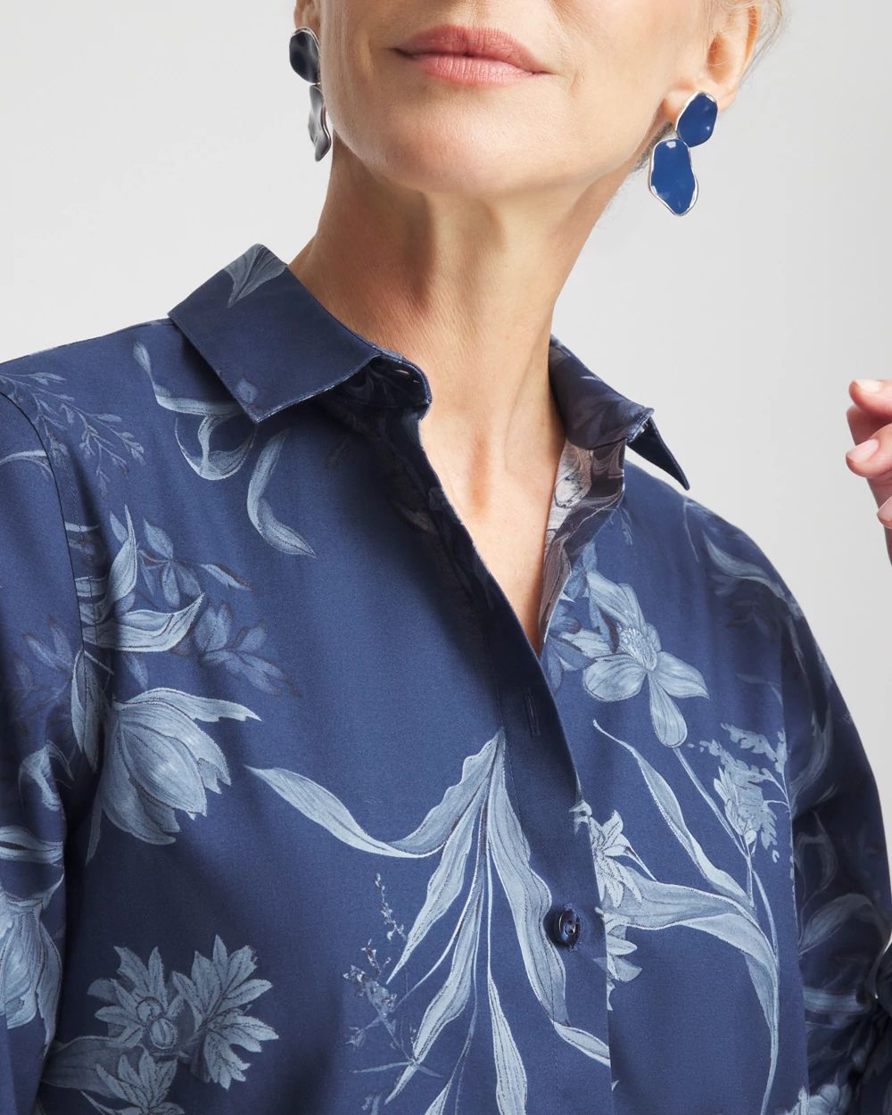 No Iron™ Floral Tunic click to view larger image.