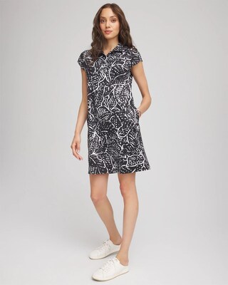 Zenergy® UPF Knit Mockneck Bungee Dress click to view larger image.