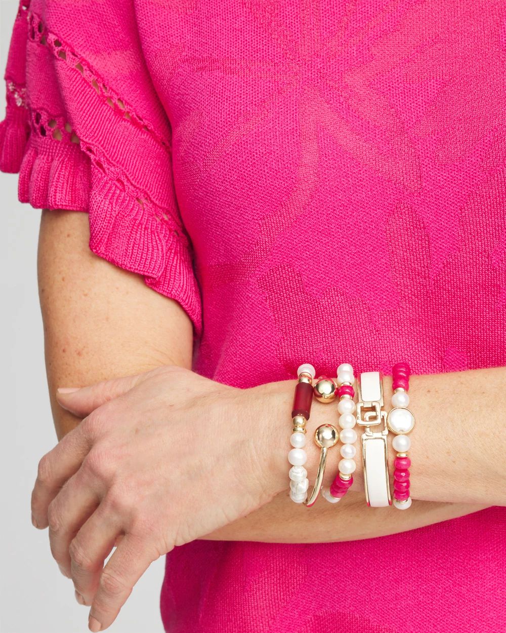Jade Coin Hero Stretch Bracelet