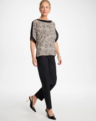Printed Jersey & Satin Dolman Tee click to view larger image.