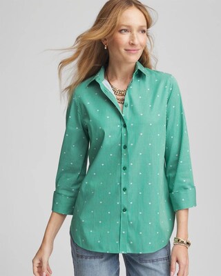 No Iron™ Dot Stripe Shirt