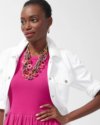 Leather Multistrand Necklace