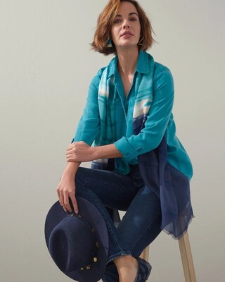 Touch of Cool Fringe Denim Shirt