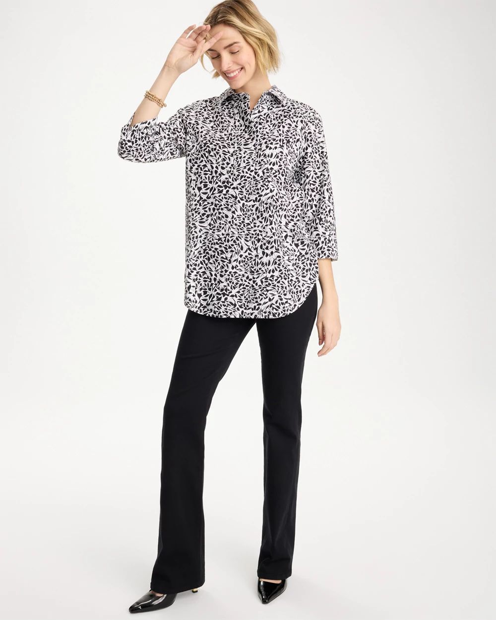 No Iron™ Stretch Printed Popover click to view larger image.