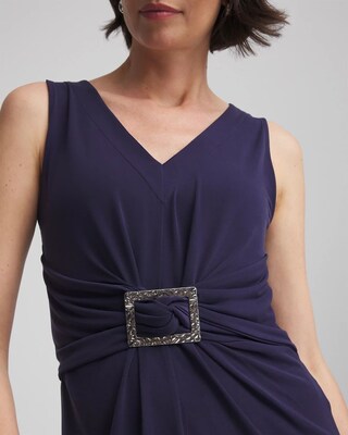 Travelers™ Knit Hammered-Buckle Top click to view larger image.