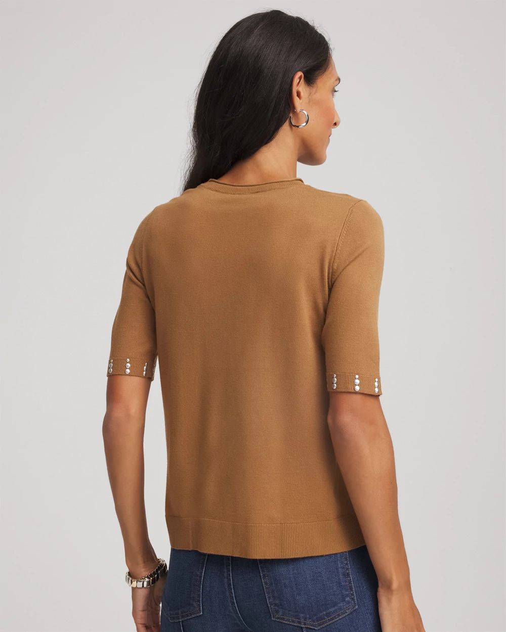 Ella Embellished Classic-Fit Sweater Tee