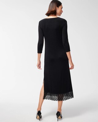 Travelers Lace Hem Maxi Dress