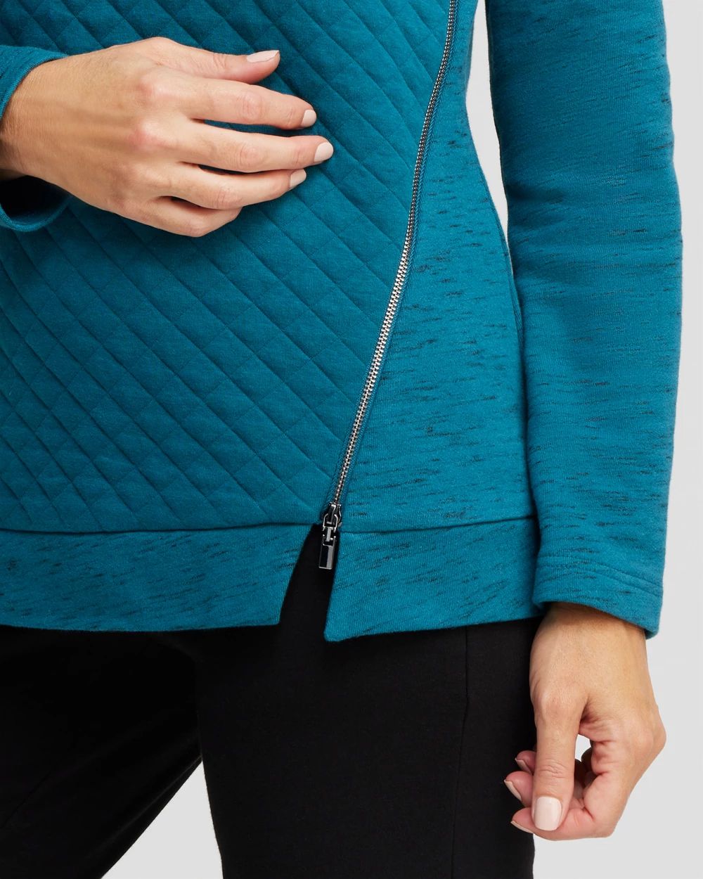 Zenergy® French Terry Cowl Neck Top