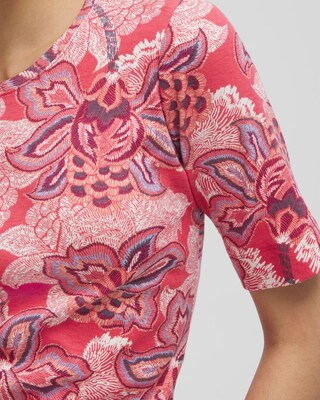 Floral Everyday Elbow Sleeve Tee