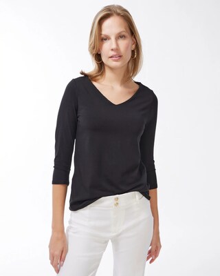 Touch of Cool High Wide V-Neck Tee