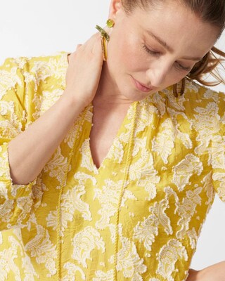 3D Jacquard Clip Dot Top