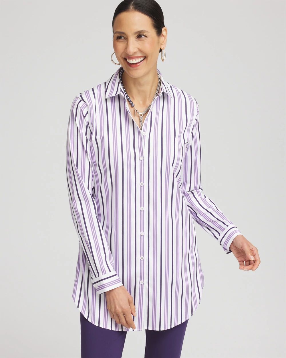 No Iron™ Striped Tunic