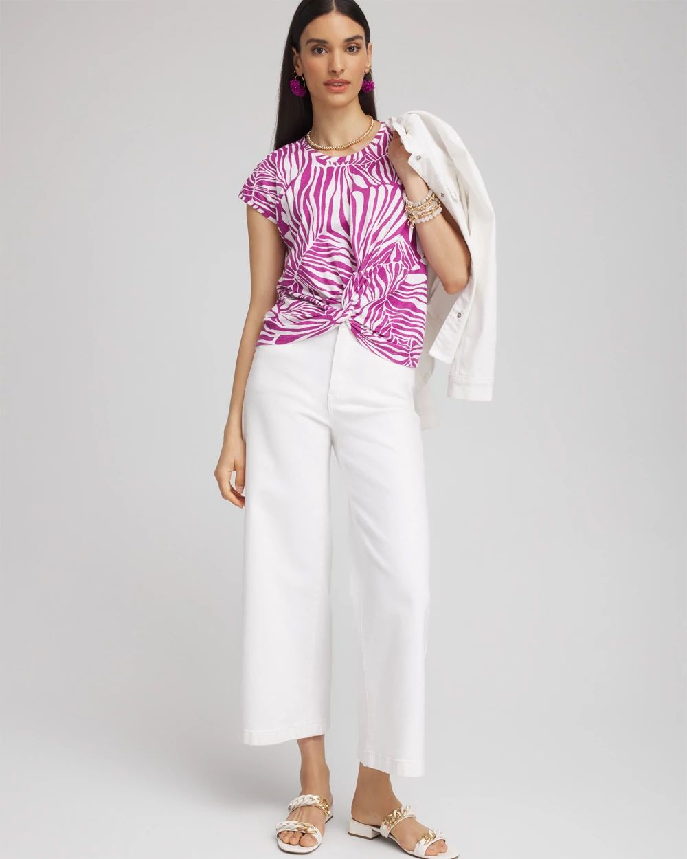 Jungle Inverted Knot Front Tee