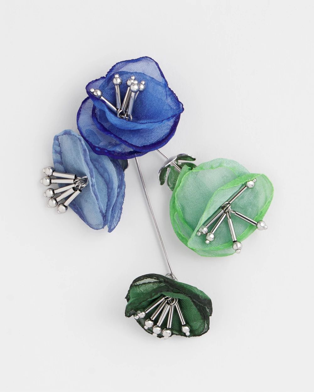 Multi Floral Linear Earrings