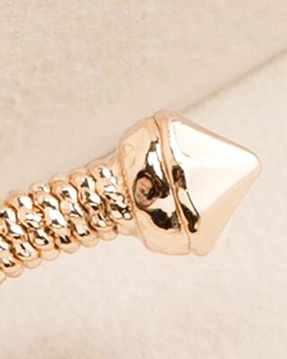 Goldtone Mesh Bangle Bracelet