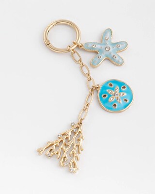 Seashell Key Chain Bag Charm click to view larger image.