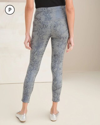 Zenergy So Slimming Petite Foil Snake Print Leggings