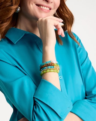 No Iron™ Stretch Shirt click to view larger image.