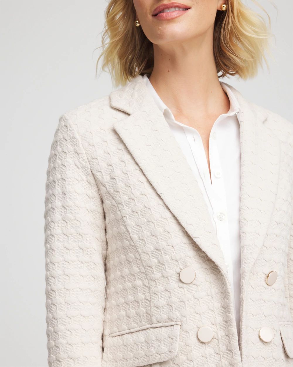 Textured Knit Blazer