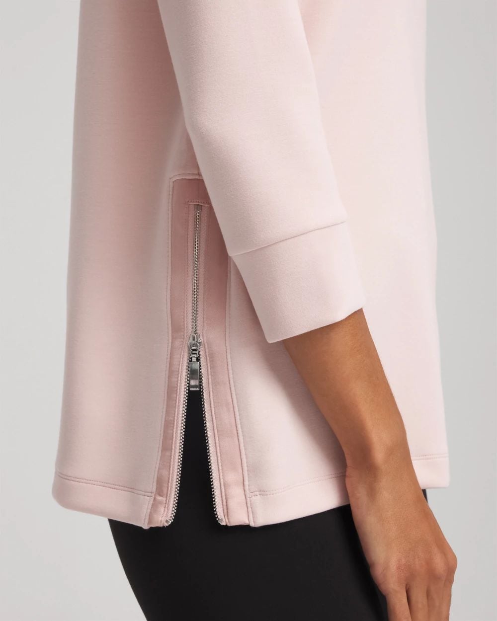 Zenergy® Scuba Satin-Trim Tunic