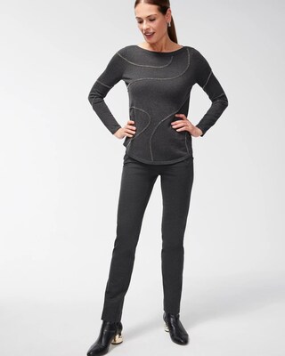 Juliet Ponte Trim Detail Pants click to view larger image.