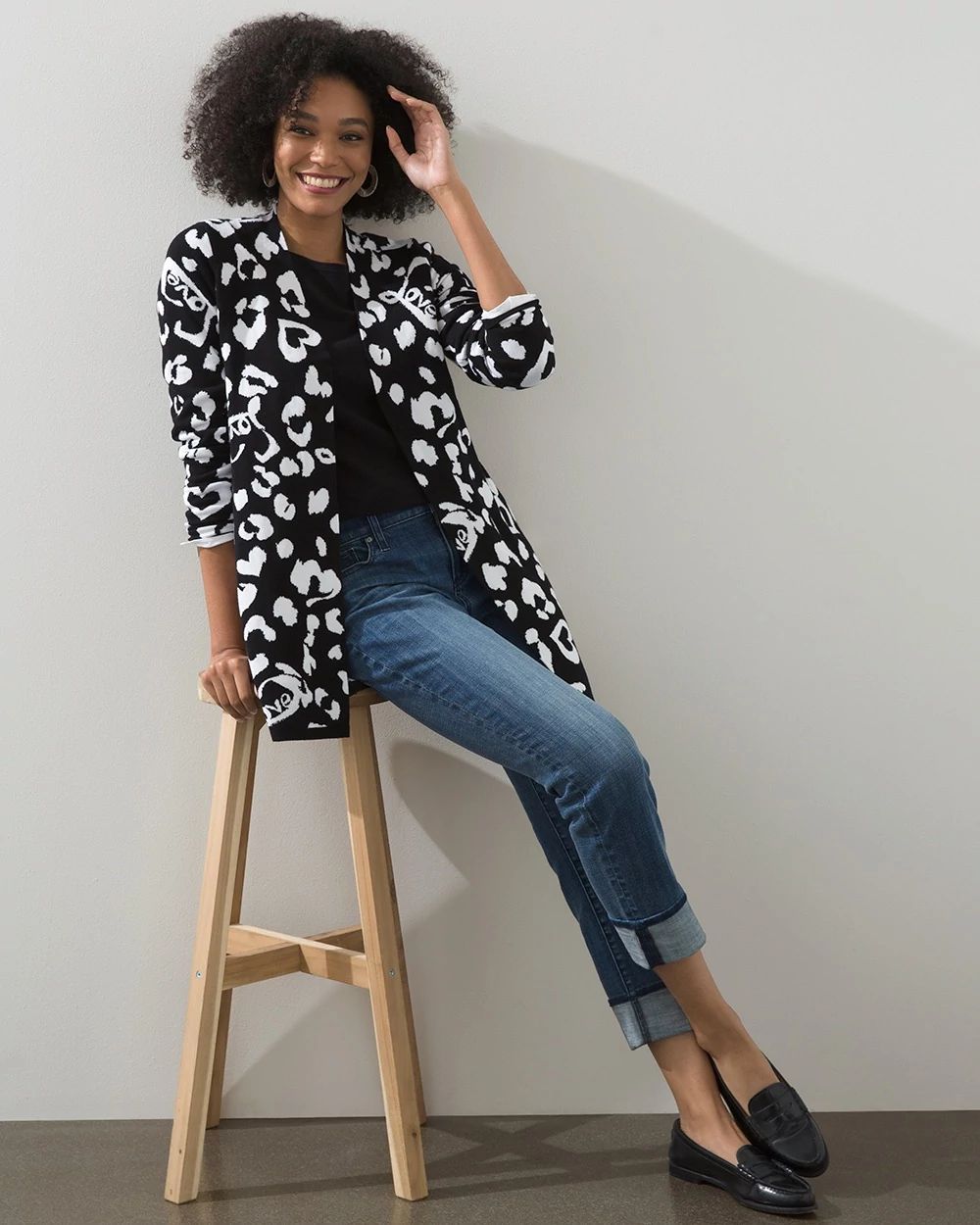 Leopard Love Double Knit Cardigan