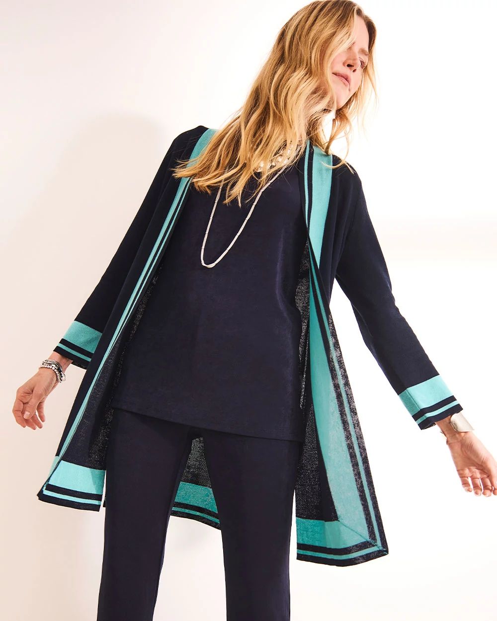 Travelers™ Collection Open-Front Cardigan