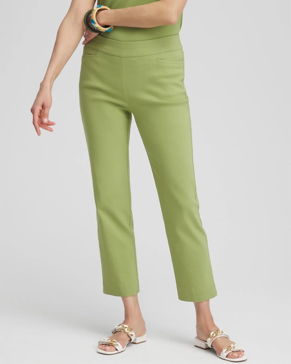 Brigitte™ Pull-On Slim Cropped Pants