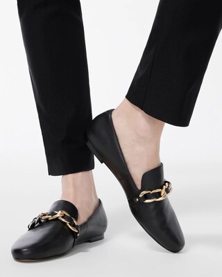 Black Leather Loafers