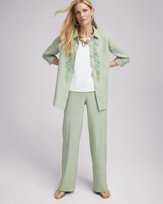 Linen Stretch Relaxed Pants click to view larger image.