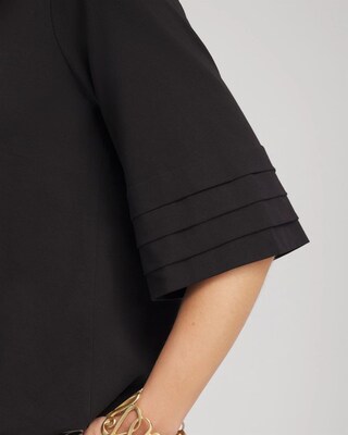 Boatneck Bubble-Hem Top click to view larger image.