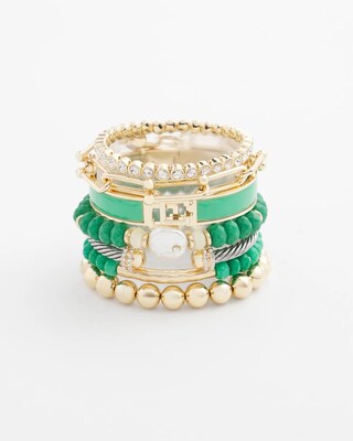 Chico's Click Green Bangle