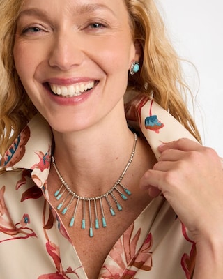 ​​Sliced Bib Necklace click to view larger image.