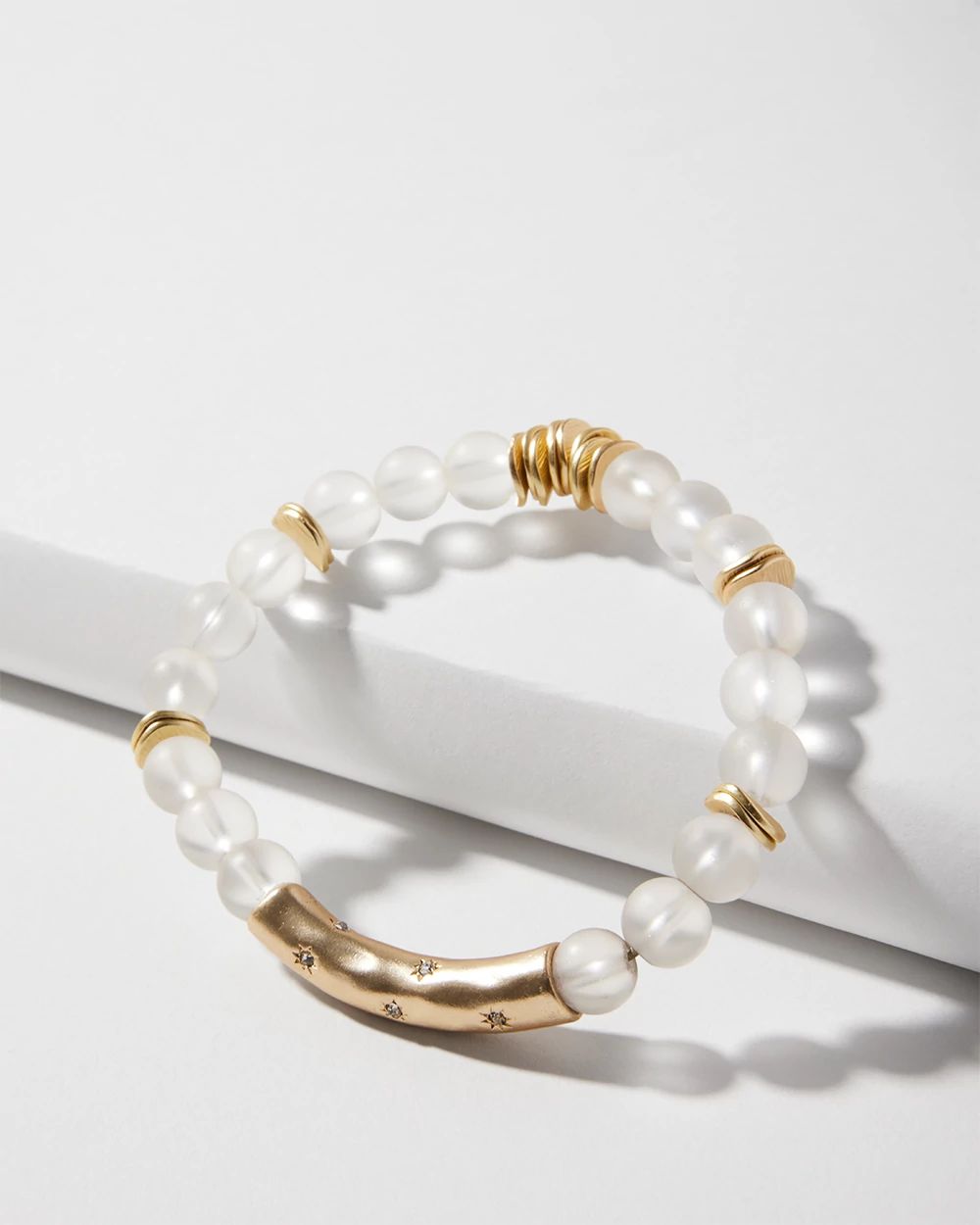 Quartz Bar Stretch Bracelet