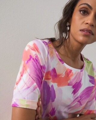 Abstract Print Perfect Tee