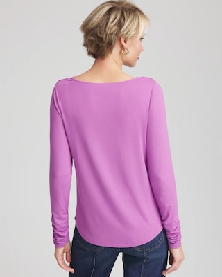 Touch of Cool™ Long-Sleeved Cowlneck Tee click to view larger image.