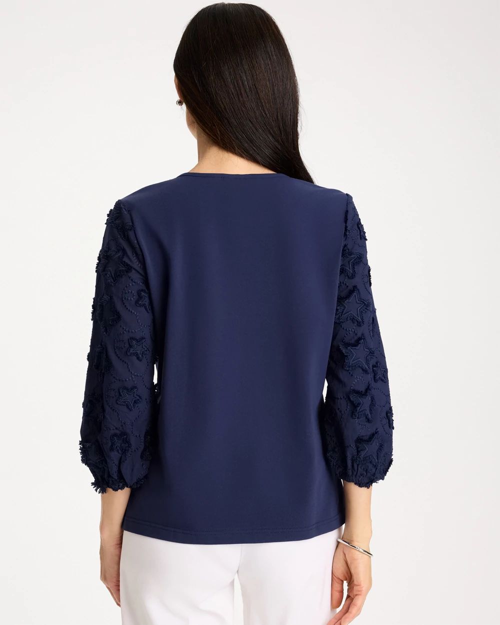 Star Cutout 3/4 Sleeved Tee