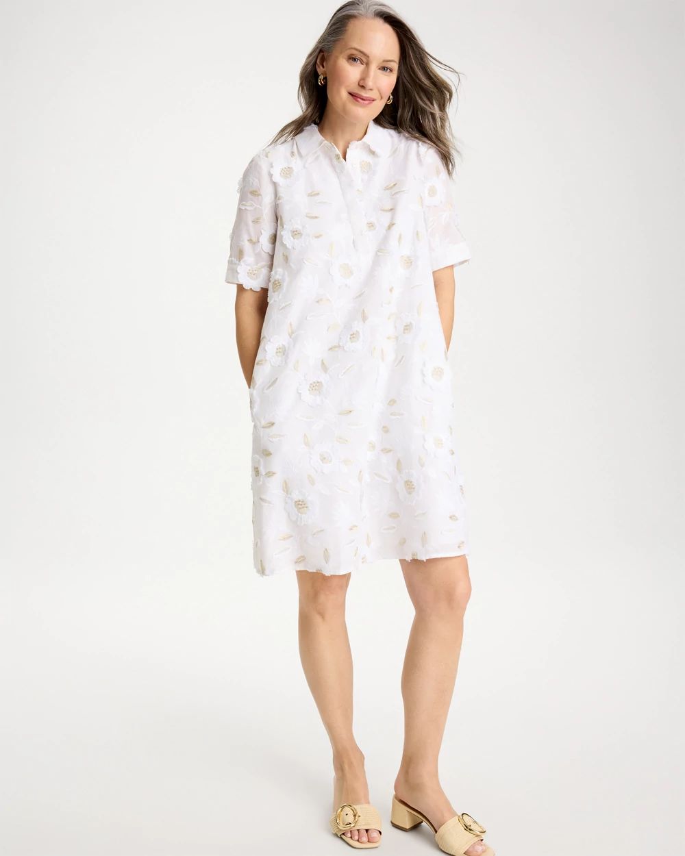 3D Floral Embroidered Bonnie Dress click to view larger image.