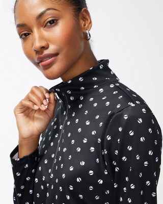Zenergy UPF Dot Print Long Sleeve Top