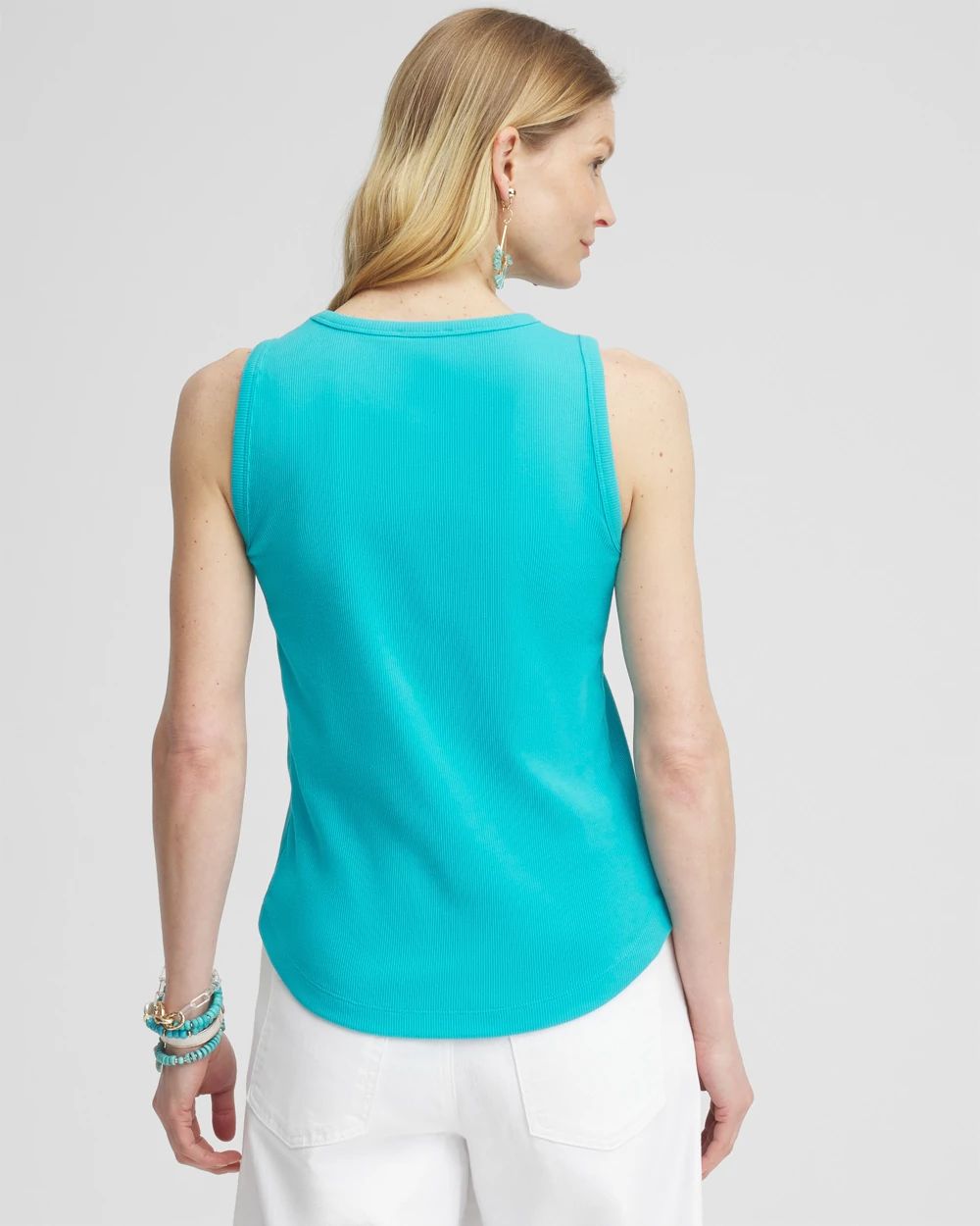 Ribbed High-Neck Tank